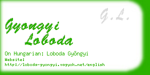 gyongyi loboda business card