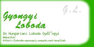 gyongyi loboda business card